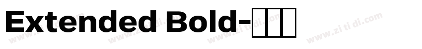 Extended Bold字体转换